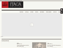 Tablet Screenshot of editorialitaca.com.mx
